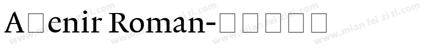 Aⅴenir Roman字体转换